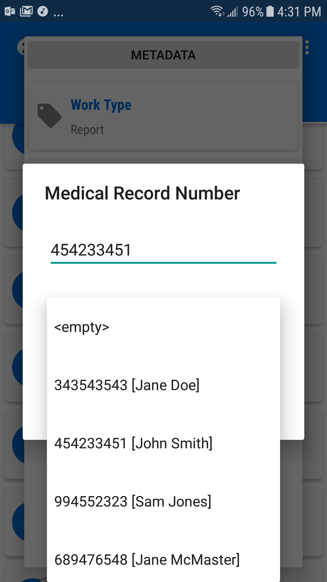 Speech Recorder - Metadata Selection