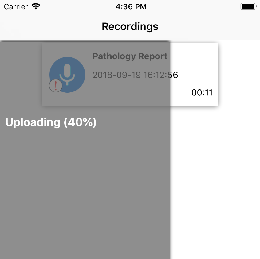 Speech Recorder - Uploading
