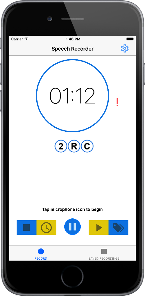 Speech Recorder for iOS Devices